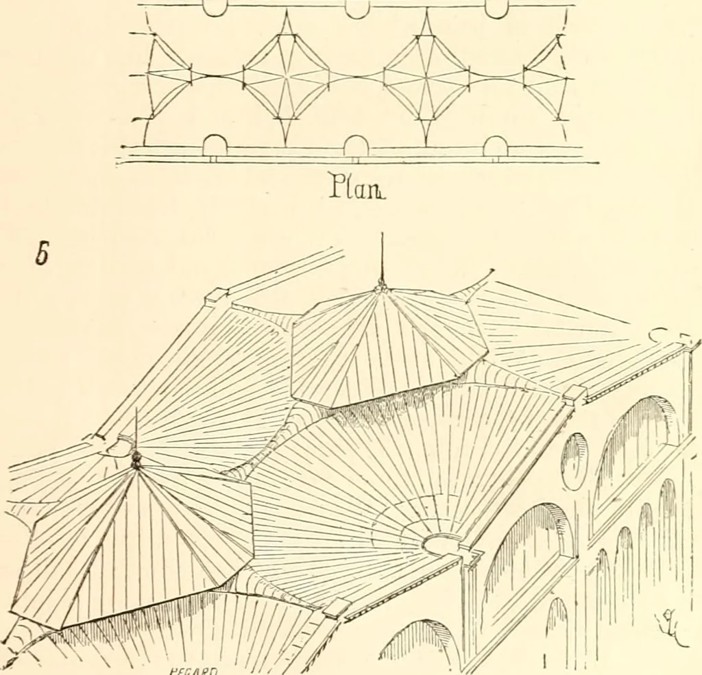 An illustration from Discourses on architecture, 1875, leaf 169