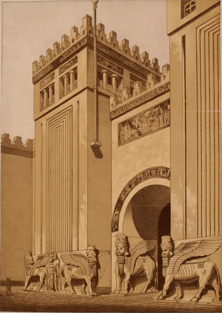 An illustration from Discourses on architecture, 1875, leaf 216