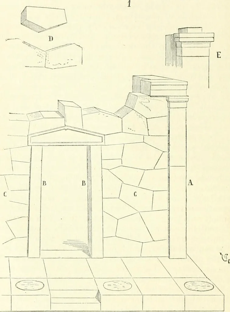 An illustration from Discourses on architecture, 1875, leaf 22
