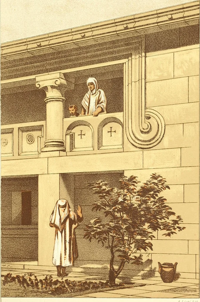 An illustration from Discourses on architecture, 1875, leaf 221