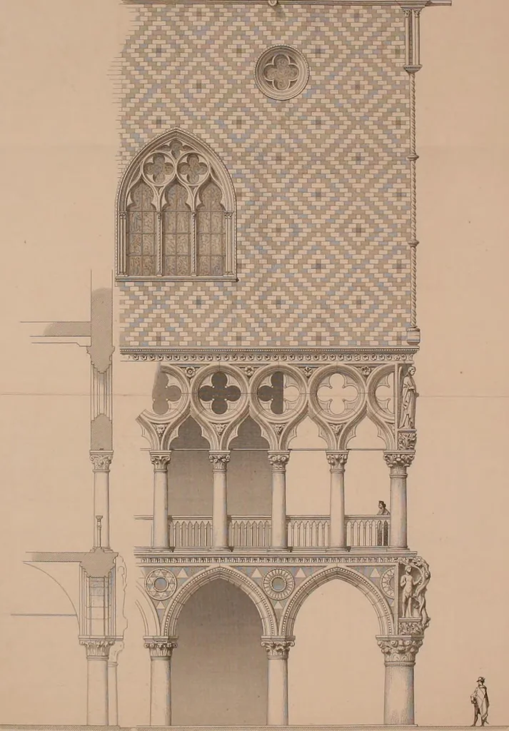 An illustration from Discourses on architecture, 1875, leaf 238