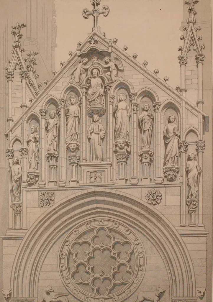 An illustration from Discourses on architecture, 1875, leaf 274