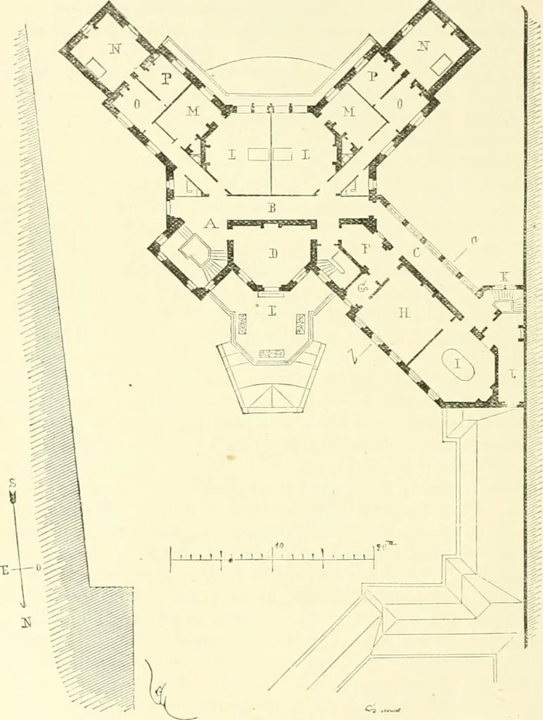 An illustration from Discourses on architecture, 1875, leaf 326