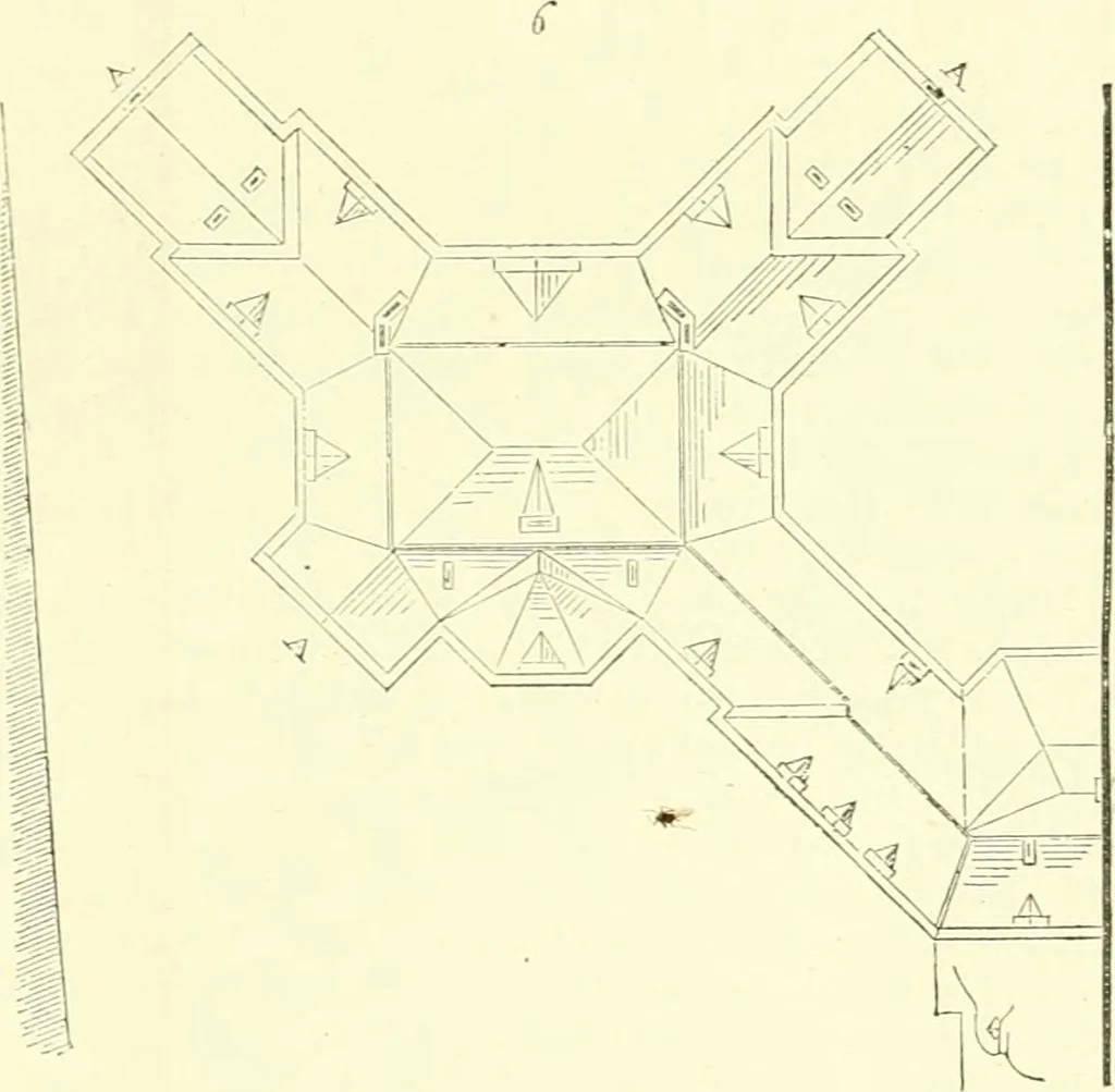 An illustration from Discourses on architecture, 1875, leaf 327