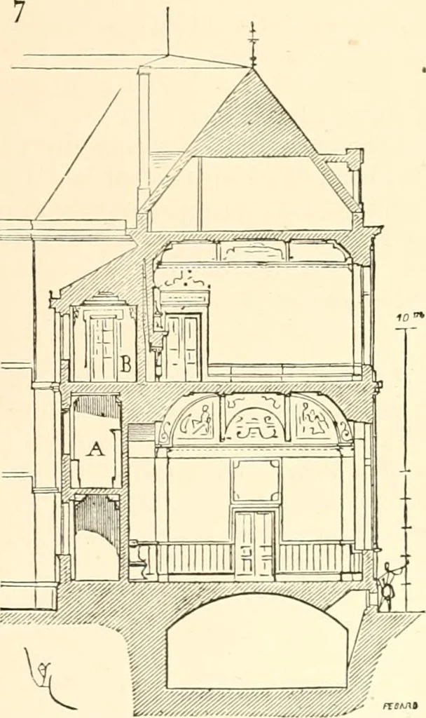An illustration from Discourses on architecture, 1875, leaf 331