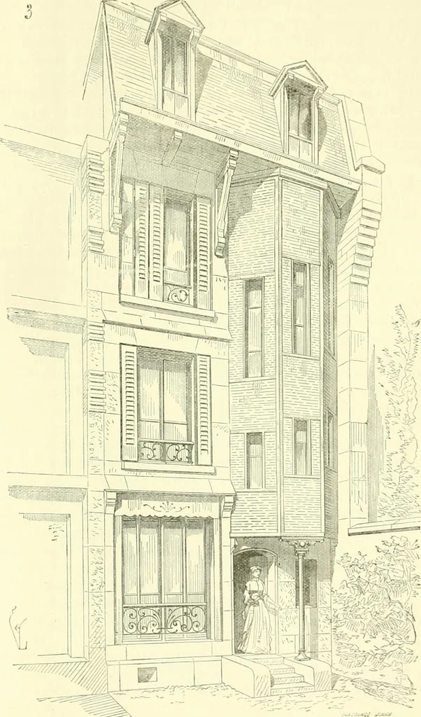 An illustration from Discourses on architecture, 1875, leaf 355