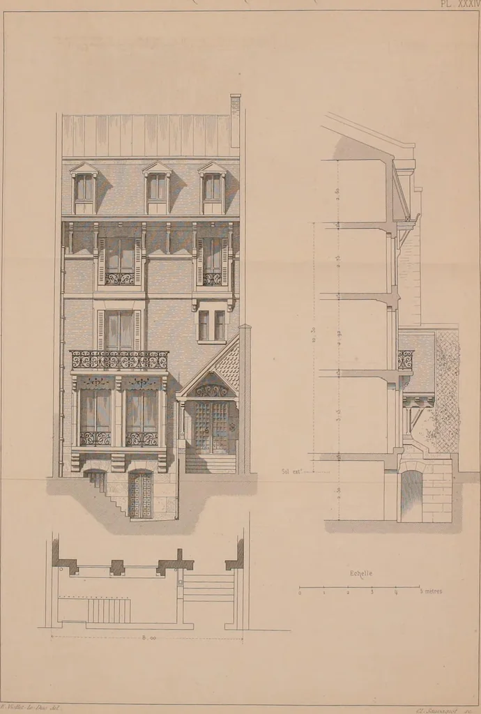 An illustration from Discourses on architecture, 1875, leaf 358