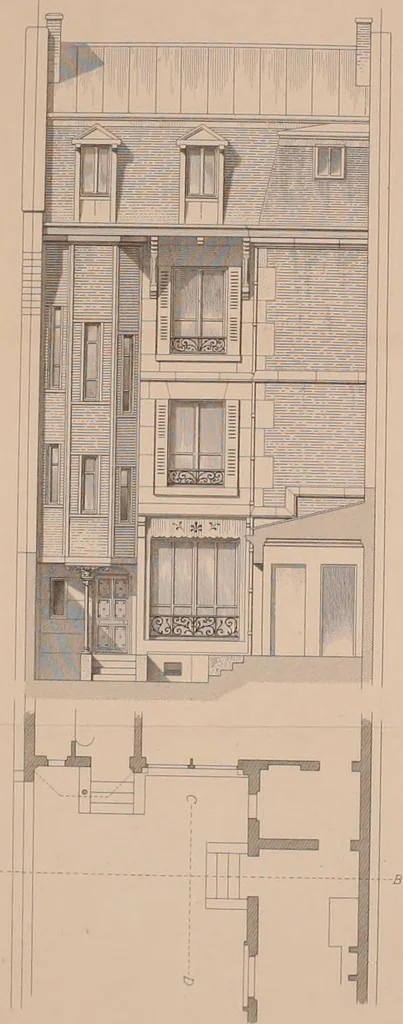 An illustration from Discourses on architecture, 1875, leaf 360