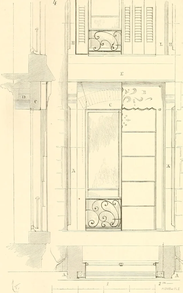 An illustration from Discourses on architecture, 1875, leaf 361
