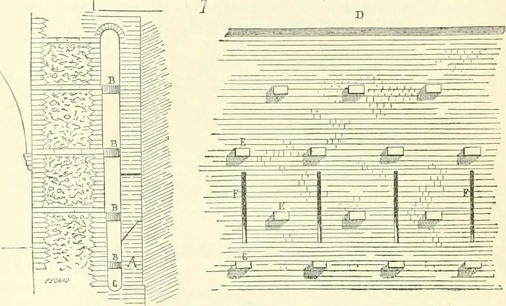 An illustration from Discourses on architecture, 1875, leaf 38