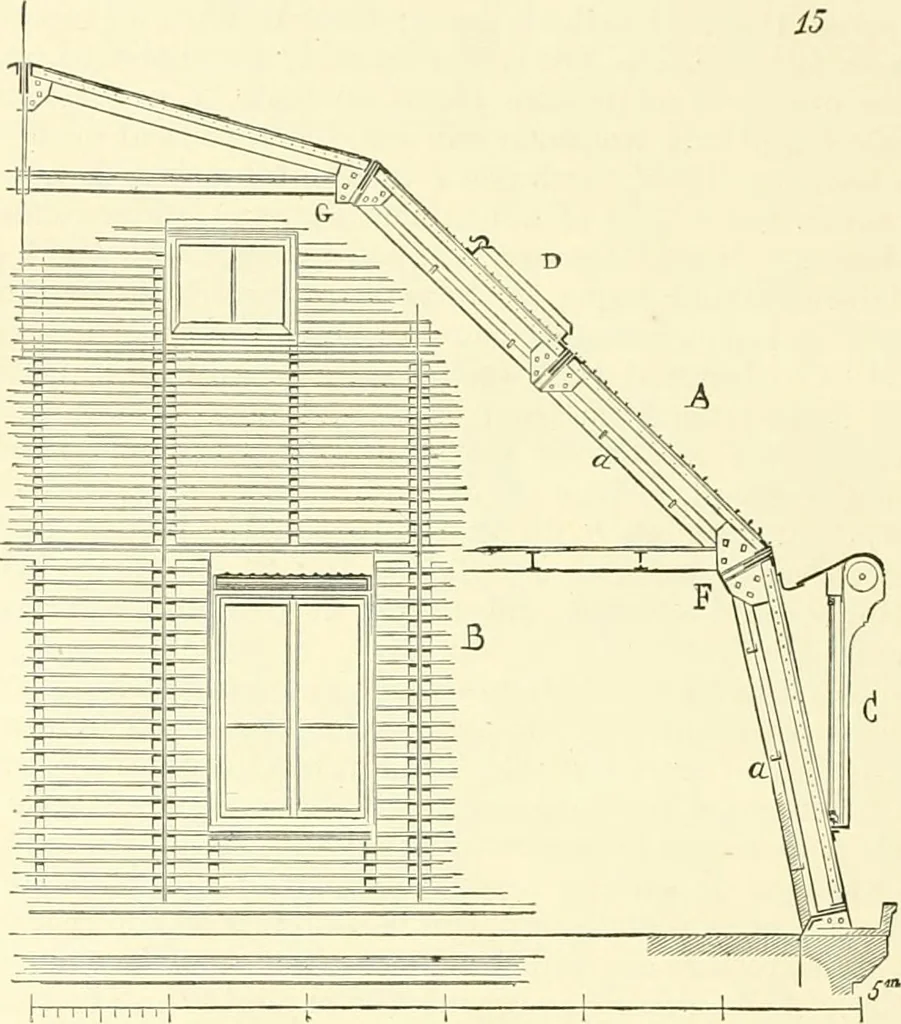 An illustration from Discourses on architecture, 1875, leaf 394