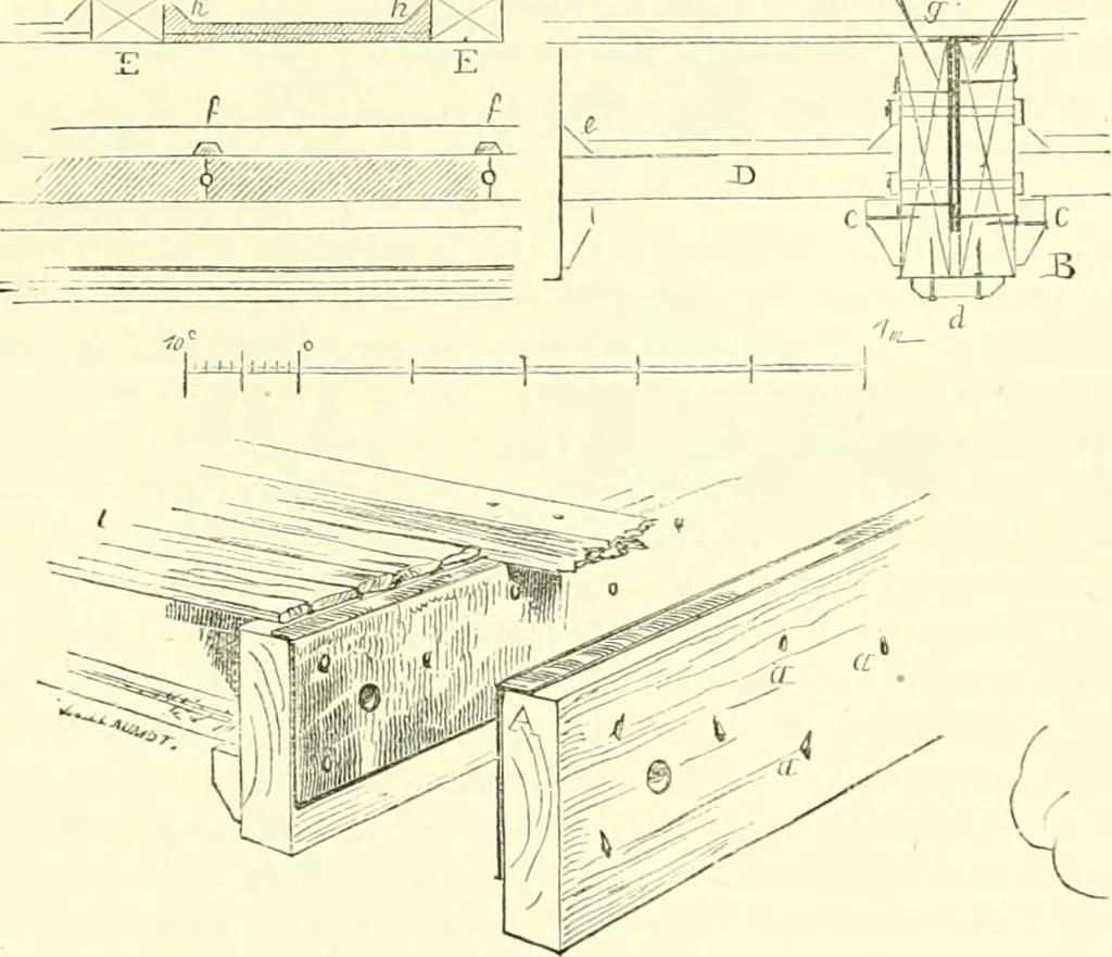 An illustration from Discourses on architecture, 1875, leaf 407