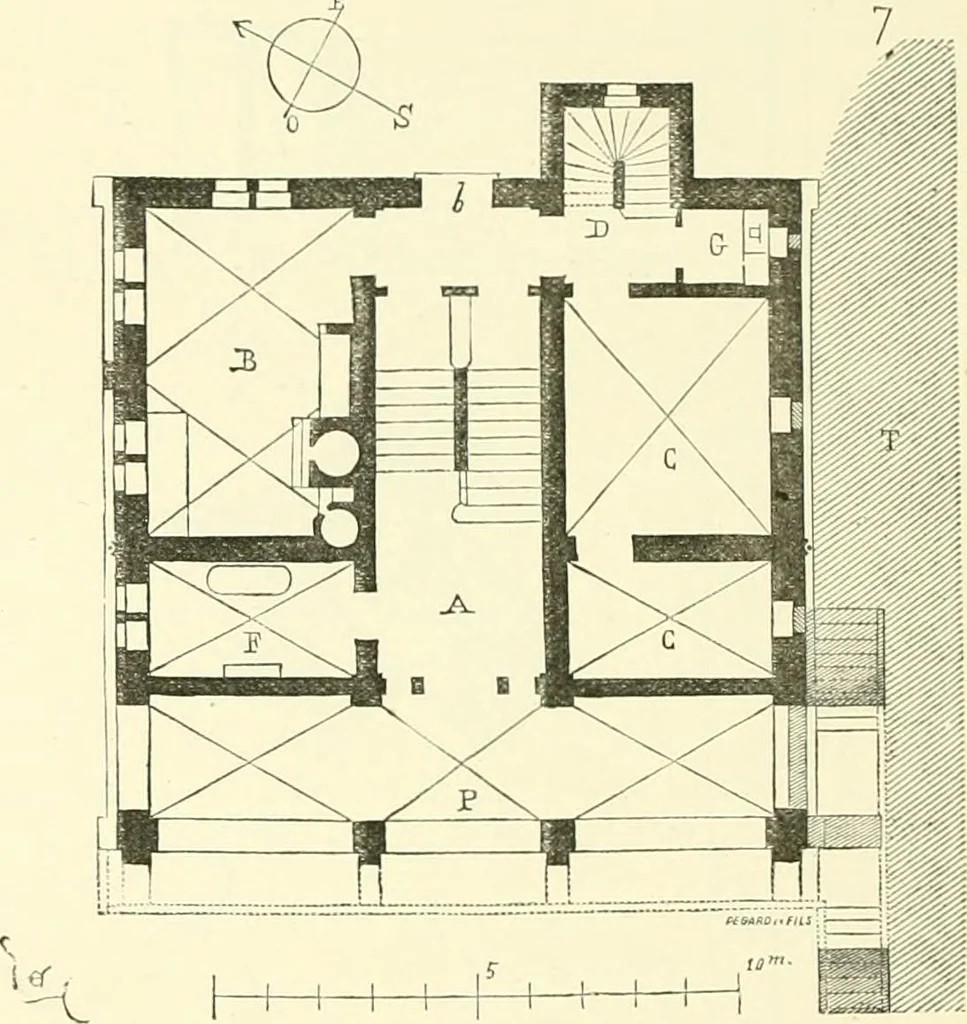 An illustration from Discourses on architecture, 1875, leaf 410