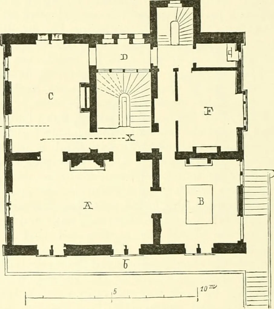 An illustration from Discourses on architecture, 1875, leaf 412