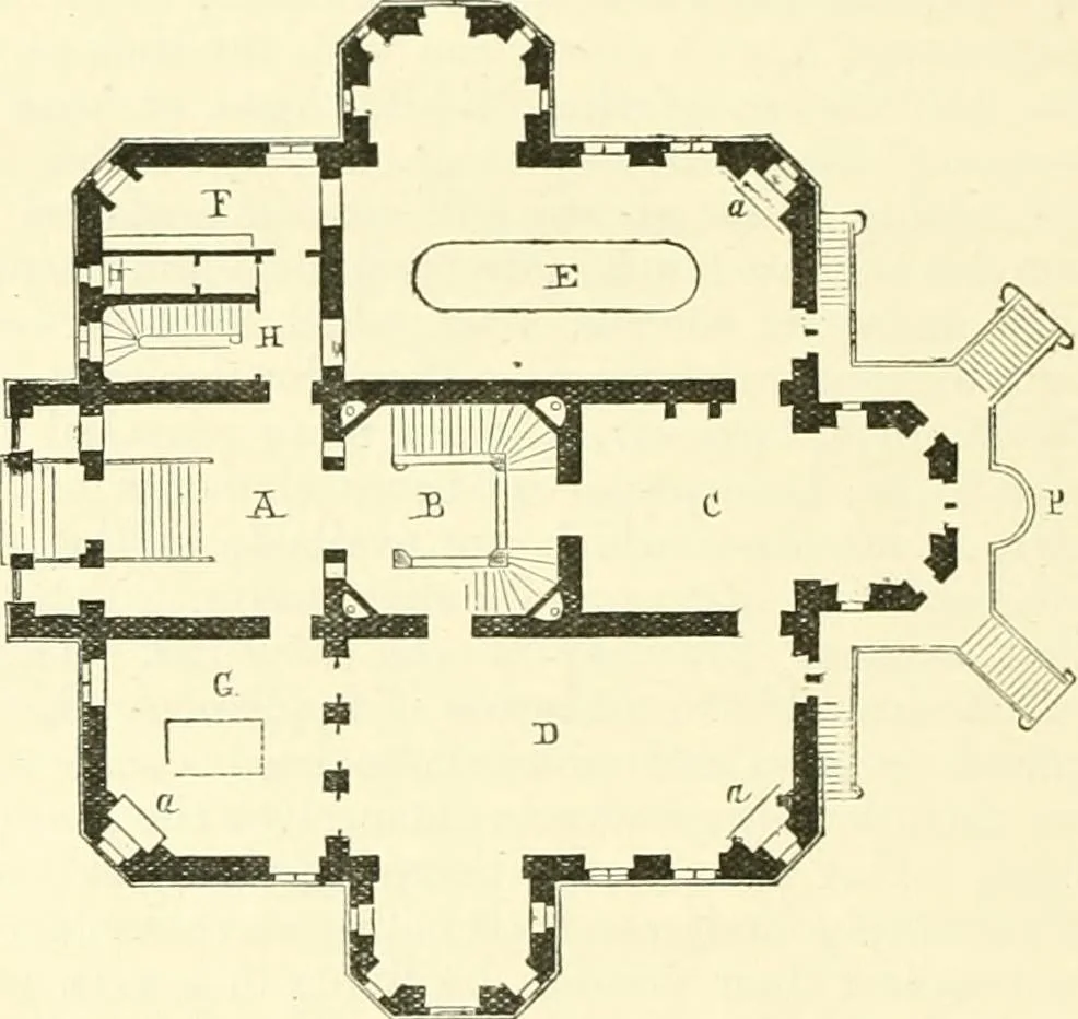 An illustration from Discourses on architecture, 1875, leaf 424