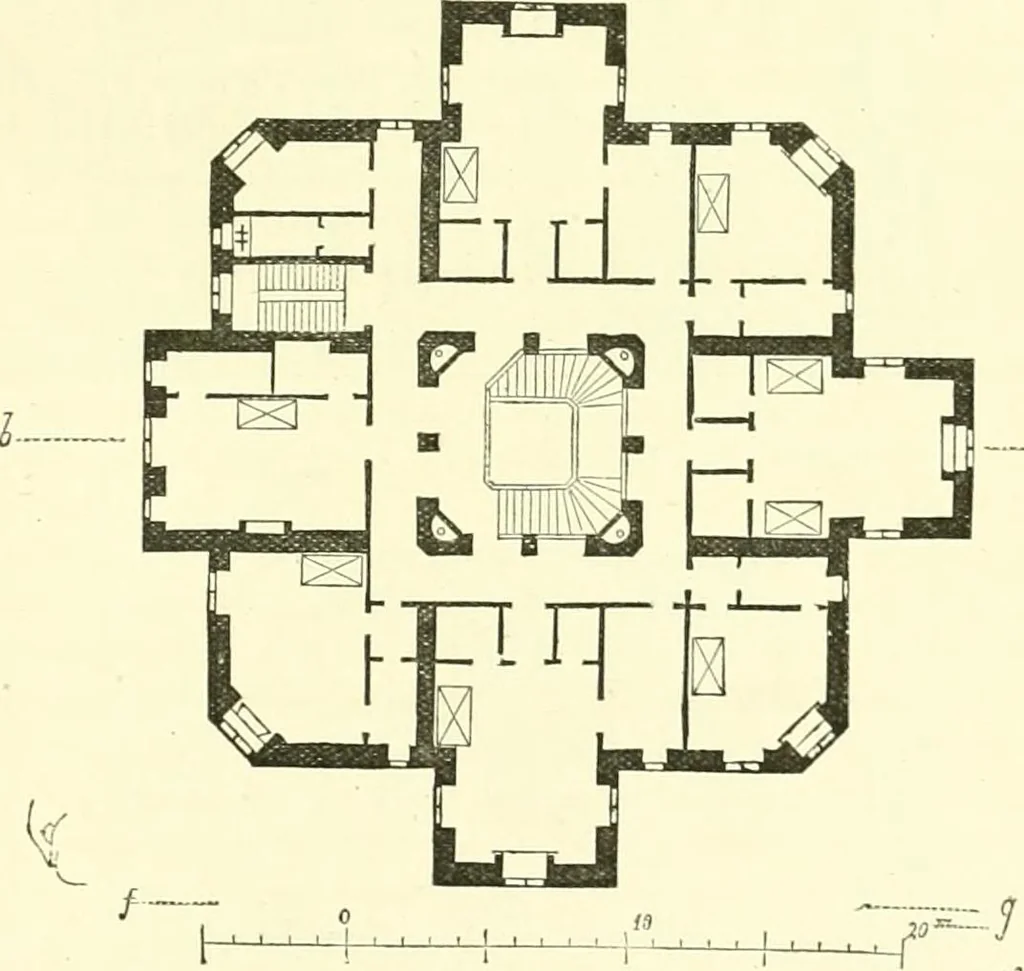 An illustration from Discourses on architecture, 1875, leaf 425