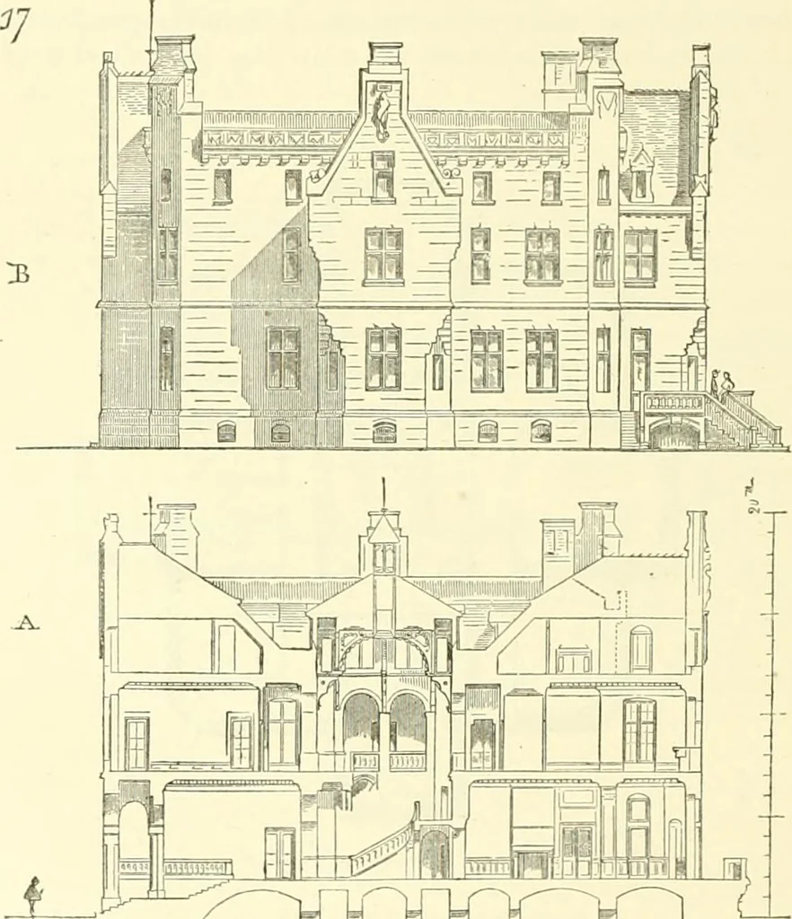 An illustration from Discourses on architecture, 1875, leaf 426