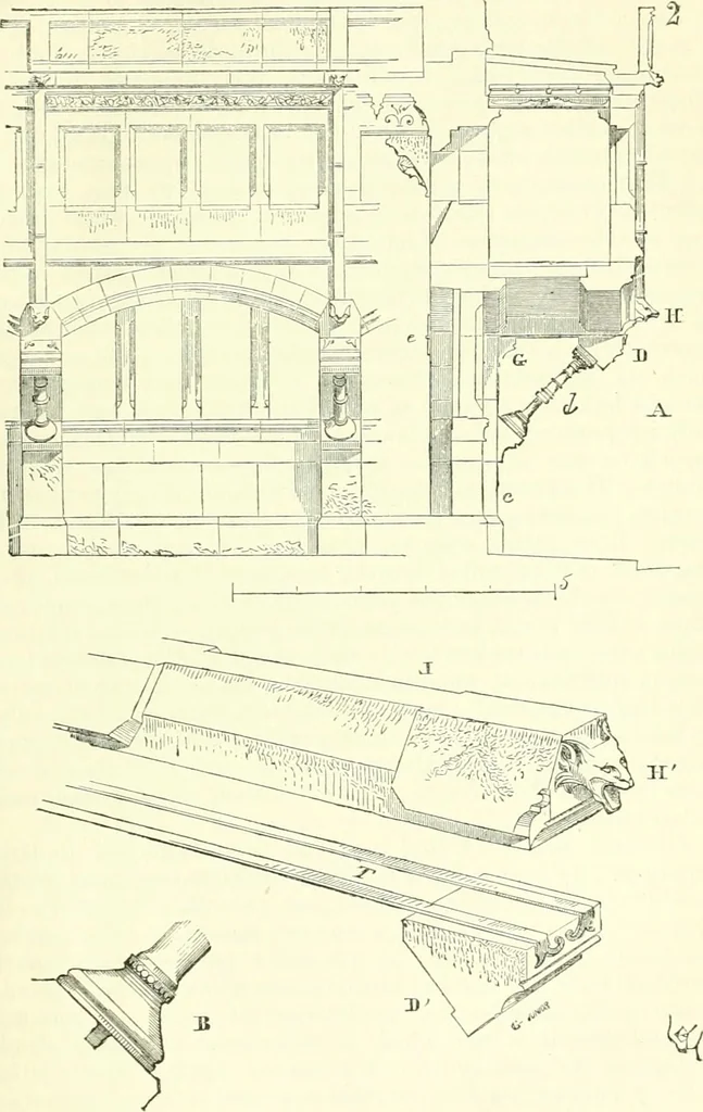 An illustration from Discourses on architecture, 1875, leaf 75