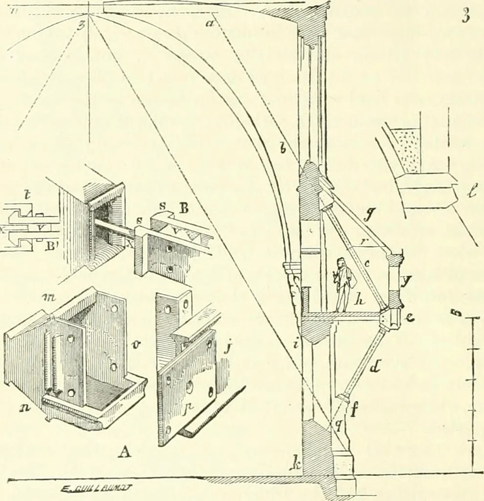 An illustration from Discourses on architecture, 1875, leaf 78