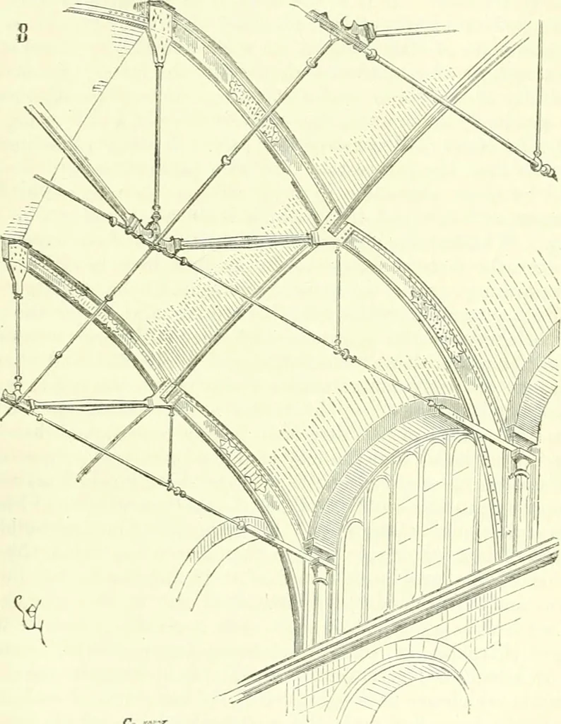 An illustration from Discourses on architecture, 1875, leaf 91