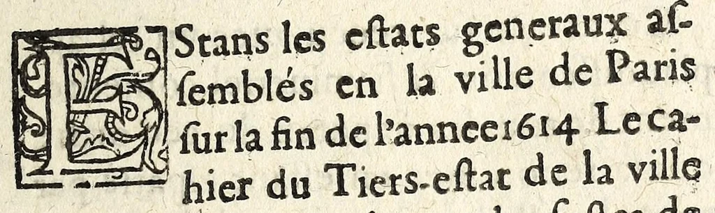 An illustration from Discours remarquable aduenus a Paris pendant les Estats., 1615, leaf 3