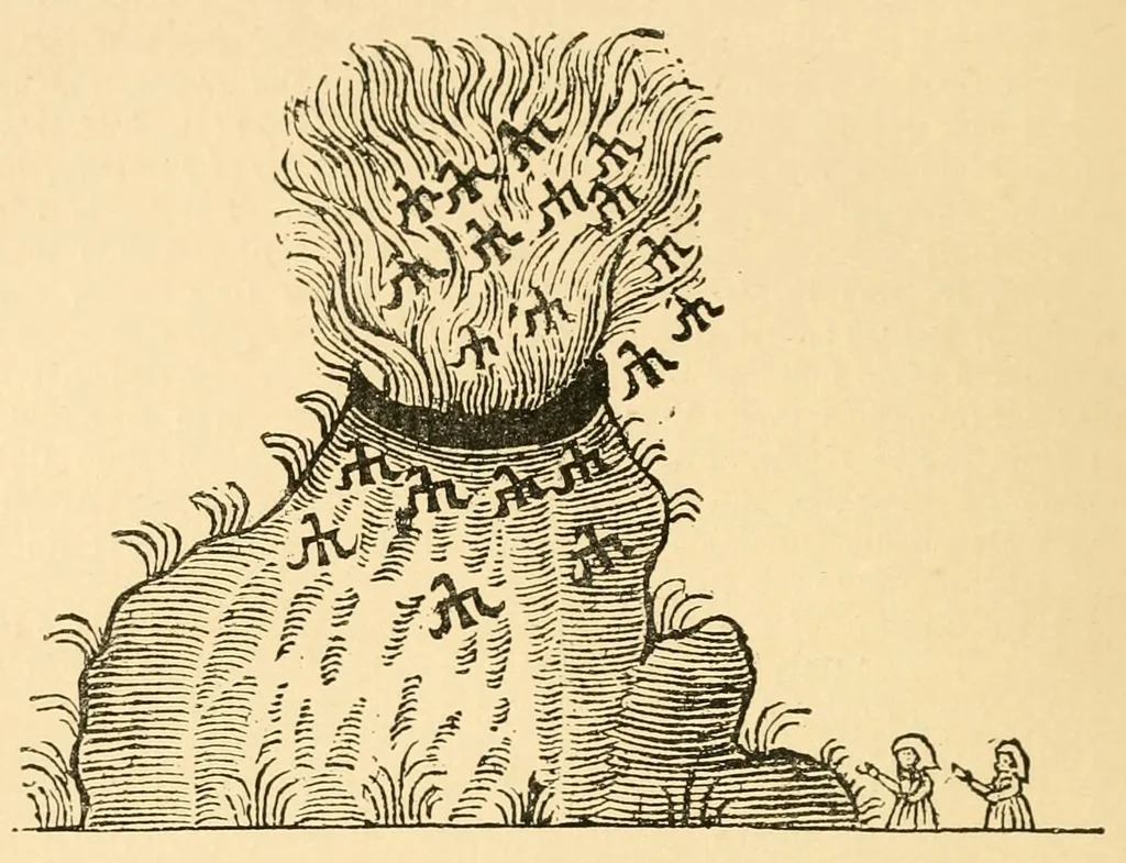 An illustration from The discoverie of witchcraft, 1886, leaf 582