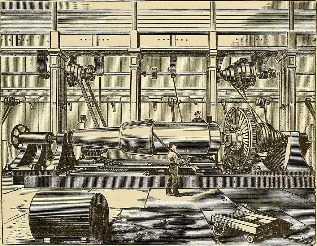 An illustration from Discoveries and inventions of the nineteenth century, 1905, leaf 123