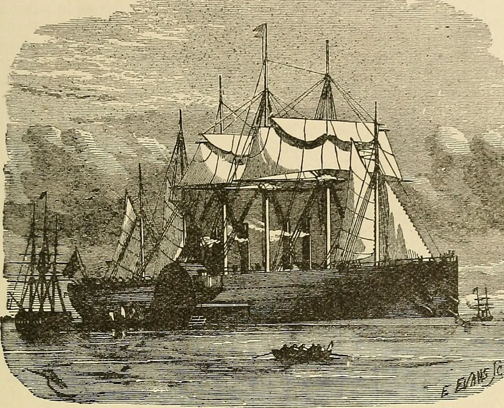 An illustration from Discoveries and inventions of the nineteenth century, 1905, leaf 161