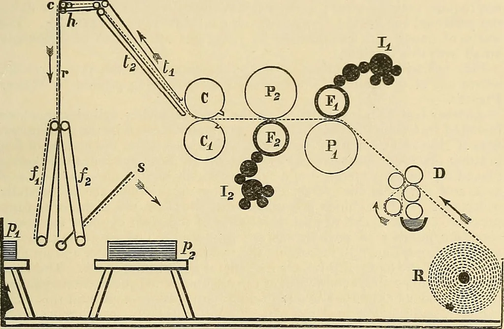An illustration from Discoveries and inventions of the nineteenth century, 1905, leaf 363