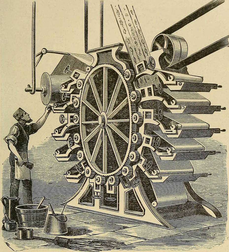 An illustration from Discoveries and inventions of the nineteenth century, 1905, leaf 371