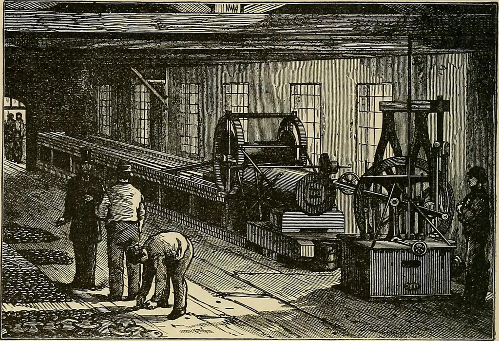 An illustration from Discoveries and inventions of the nineteenth century, 1905, leaf 372
