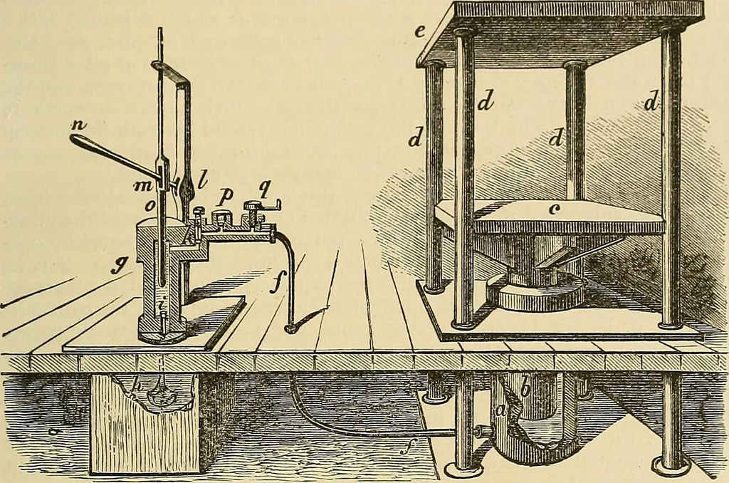 An illustration from Discoveries and inventions of the nineteenth century, 1905, leaf 375