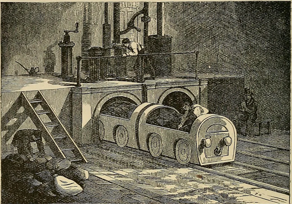 An illustration from Discoveries and inventions of the nineteenth century, 1905, leaf 388