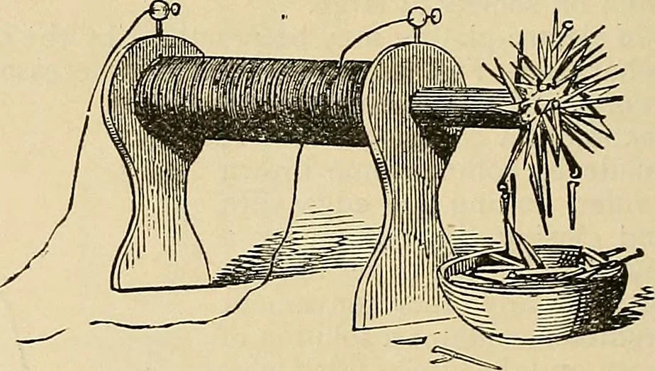 An illustration from Discoveries and inventions of the nineteenth century, 1905, leaf 552