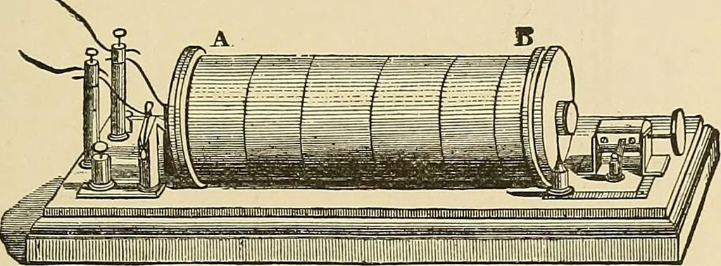An illustration from Discoveries and inventions of the nineteenth century, 1905, leaf 555