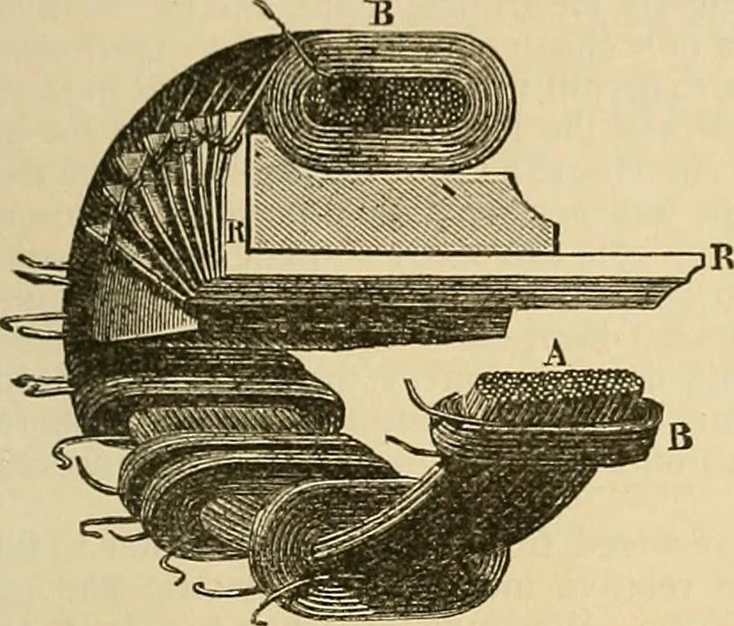 An illustration from Discoveries and inventions of the nineteenth century, 1905, leaf 565