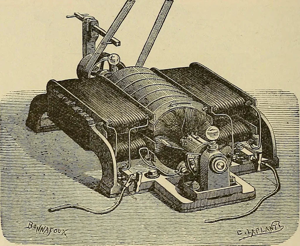 An illustration from Discoveries and inventions of the nineteenth century, 1905, leaf 574