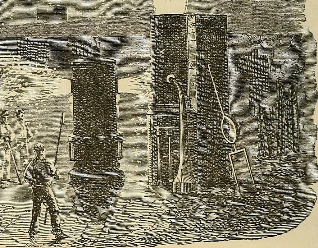 An illustration from Discoveries and inventions of the nineteenth century, 1905, leaf 82