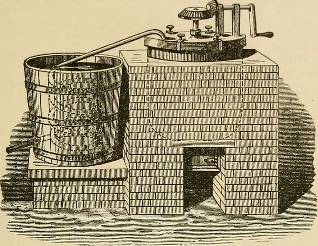 An illustration from Discoveries and inventions of the nineteenth century, 1905, leaf 833