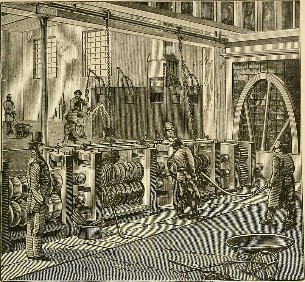 An illustration from Discoveries and inventions of the nineteenth century, 1905, leaf 95