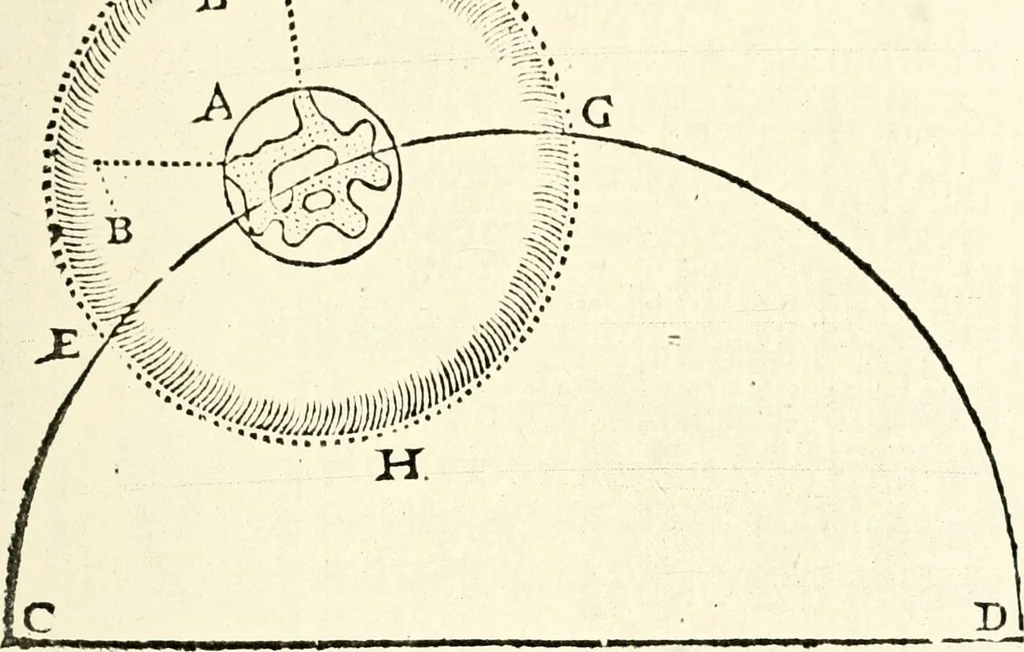 An illustration from The discovery of a world in the moone, 1638, leaf 134