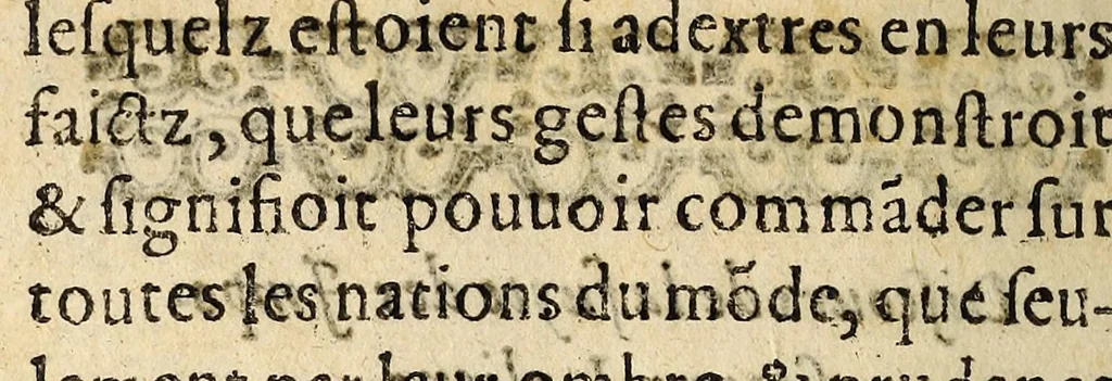 An illustration from Discovrs de la fuyte des impositeurs italiens. Et des regretz qu'ilz font de quieter la France. Et de leur route vers les pays de Barbarie., 1589, leaf 12
