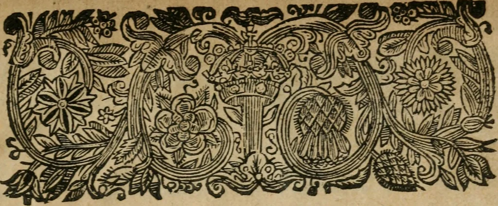 An illustration from A discovrse of fire and salt : discovering many secret mysteries, as well philosophicall, as theologicall, 1649, leaf 6