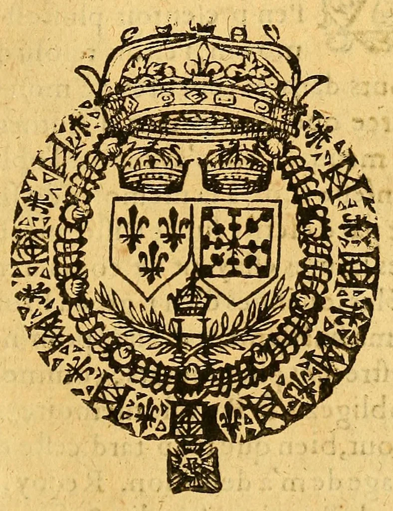 An illustration from Discovrs fvnebre svr al mort de fev roy, 1610, leaf 3