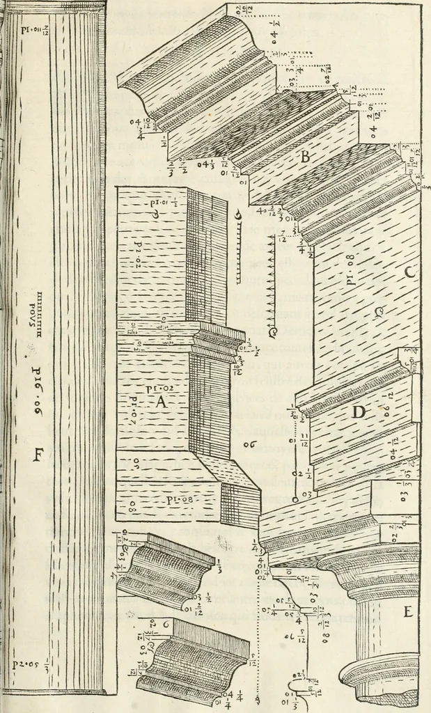 An illustration from Discovrs historial de l'antiqve et illvstre cité de Nismes en la Gaule narbonoise : auec les portraitz des plus antiques & insignes bastimens dudit lieu, reduitz à leur vraye mesure & proportion, ensemble de l'antique & moderne ville, 1560, leaf 156