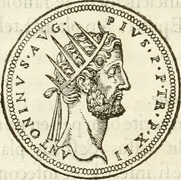 An illustration from Discovrs historial de l'antiqve et illvstre cité de Nismes en la Gaule narbonoise : auec les portraitz des plus antiques & insignes bastimens dudit lieu, reduitz à leur vraye mesure & proportion, ensemble de l'antique & moderne ville, 1560, leaf 57