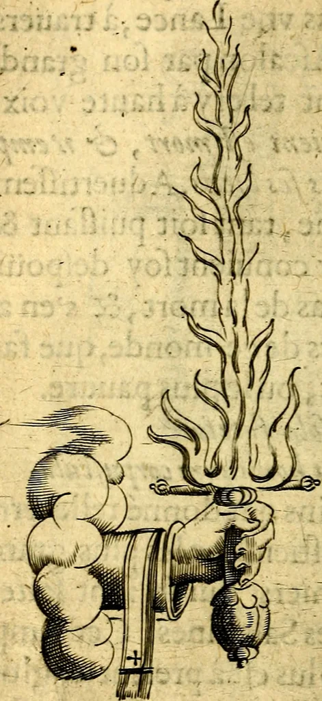 An illustration from Discovrs ov traicté des dévises. Ov est mise la raison et différence des emblèmes, énigmes, sentences & autres, 1620, leaf 77