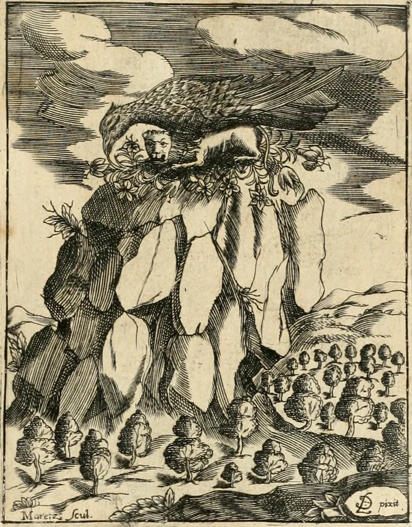 An illustration from Discovrs svr les arcs triomphavx dressés en la ville d'Aix : à l'heureuse arriuée de tres-chrestien, tres-grand, & tres-iuste monarque Lovys XIII. roy de France, & de Nauarre, 1624, leaf 98