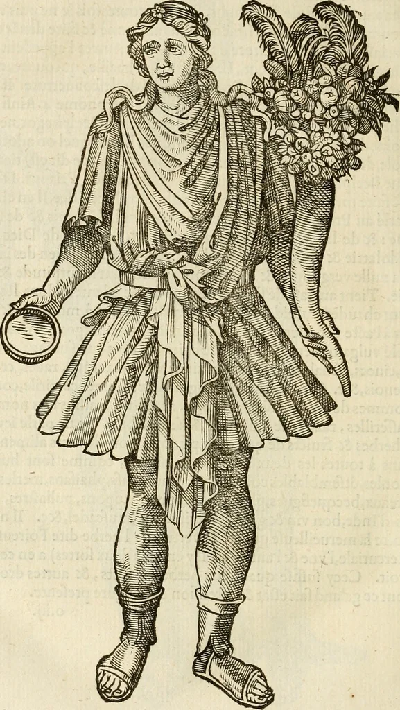 An illustration from Discovrs svr les medalles et gravevres antiques, principalement romaines. Plus, vne exposition particuliere de quelques planches ou tables estans sur la fin de ce liure, esquelles sont monstrees diuerses medalles & graueures antiques, rares & exquises, 1579, leaf 317
