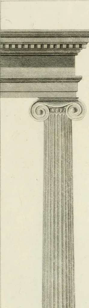 An illustration from An attempt to discriminate the styles of architecture in England : from the Conquest to the Reformation : with notices of above three thousand British edifices : preceded by a sketch of the Grecian and Roman orders, 1825, leaf 54